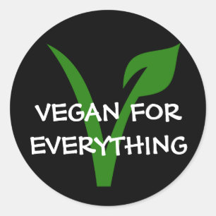 Adesivo Redondo Vegan para tudo.