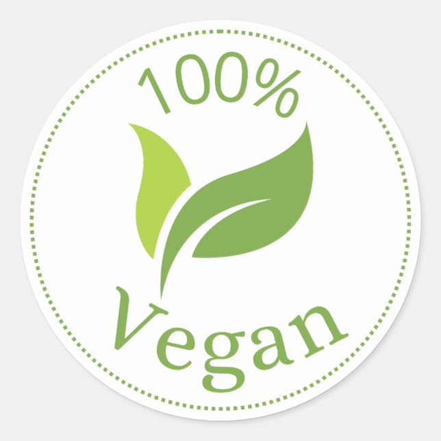 Adesivo Redondo Vegan Sticker (Frente)