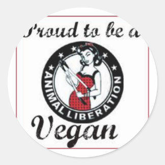 Adesivo Redondo Vegan Sticker