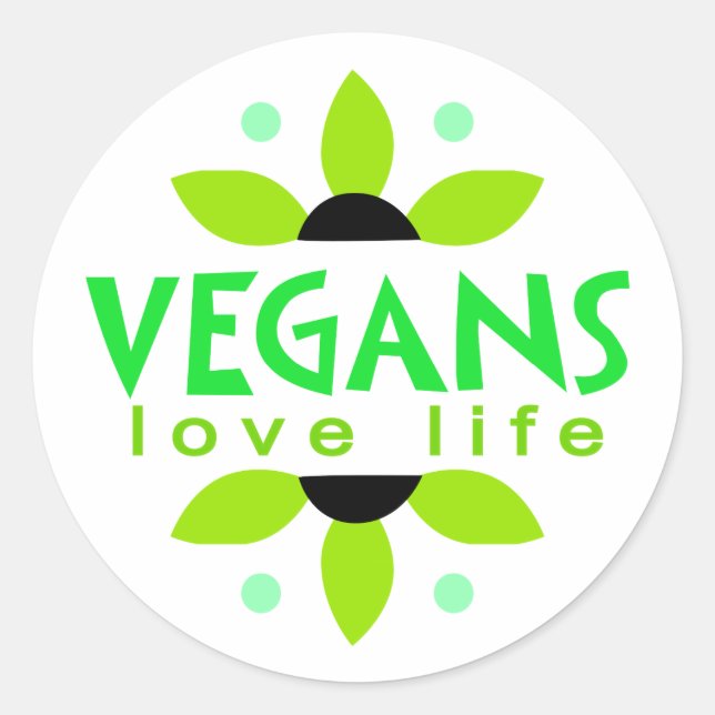 Adesivo Redondo Vegan Sticker (Frente)