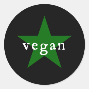 Adesivo Redondo Vegan Sticker