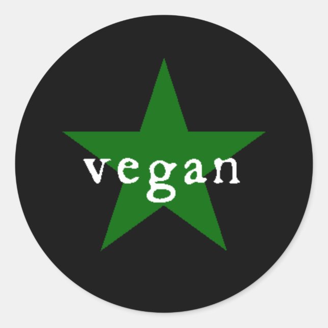 Adesivo Redondo Vegan Sticker (Frente)