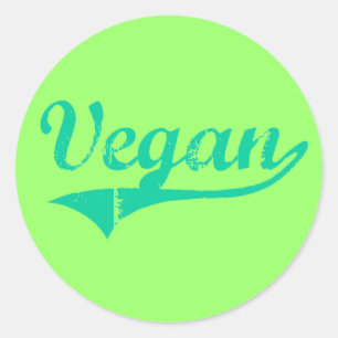 Adesivo Redondo Vegan Stickers