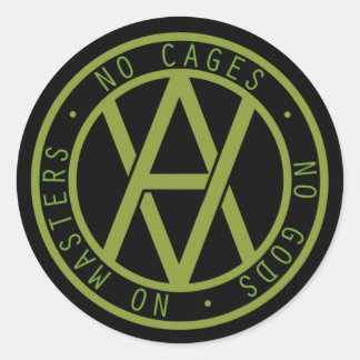 Adesivo Redondo Veganarquia