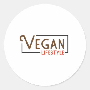 Adesivo Redondo Veganismo Direitos Animais Vegan Vegetarian Gift I
