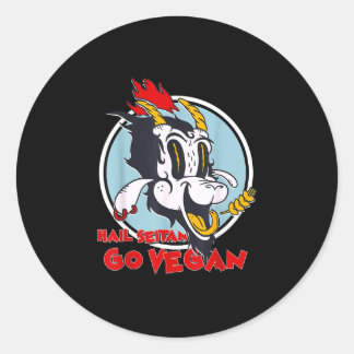 Adesivo Redondo Veganismo humor trigo glúten granizo seitan vá ser