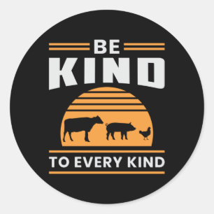 Adesivo Redondo Veganismo Vegan Veggie Animal Rights Engraçado Pre