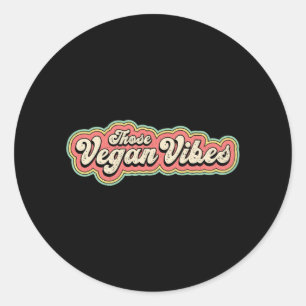 Adesivo Redondo Veganismo Vegetais Veggie Vegan Animais Dão Ideia