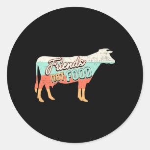 Adesivo Redondo Veganismo vegetariano Vegan Animal dá ideias