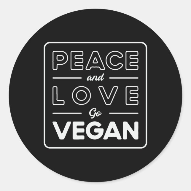 Adesivo Redondo Veganismo vegetariano vegetariano ganha ideia (Frente)