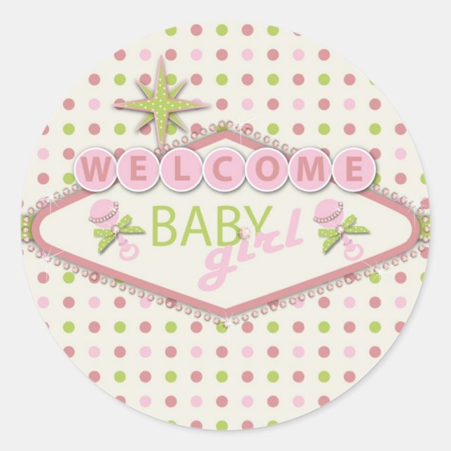 Adesivo Redondo Vegas Baby Sticker (Frente)