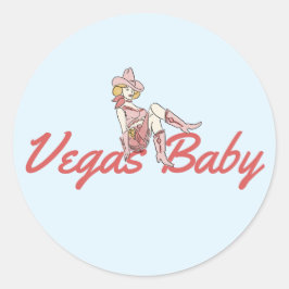 Adesivo Redondo Vegas Baby Sticker