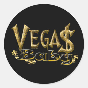 Adesivo Redondo Vegas Baby Sticker