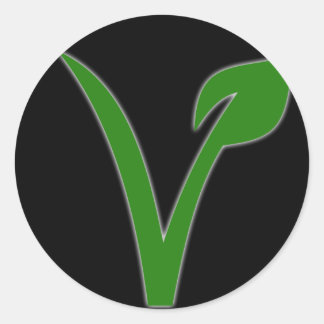 Adesivo Redondo Vegetarianismo