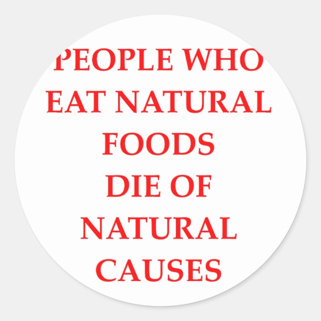 Adesivo Redondo vegetariano (Frente)