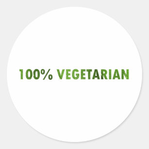ADESIVO REDONDO VEGETARIANO DE 100 POR CENTO