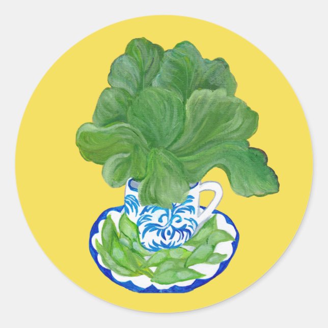 Adesivo Redondo Veggie Garden Sticker (Frente)