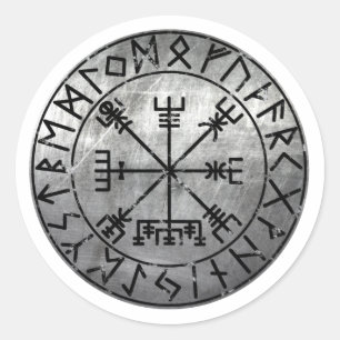 Adesivo Redondo Vegvisir Compass