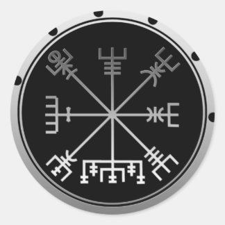 Adesivo Redondo Vegvisir Compass