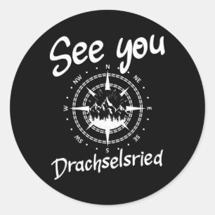Adesivo Redondo Veja Você Andando Drachselsried Germany Vacing Ski