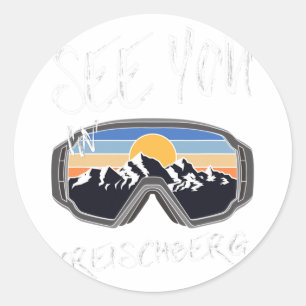 Adesivo Redondo Veja Você Em Kreischberg Steiermark Vacation Ski G
