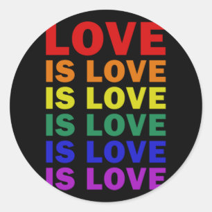 Adesivo Redondo Vejo Você Eu Te Amo Eu Te Aceito A Camisa Gato LGB