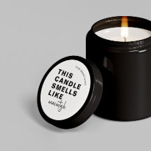 Vela de Soja Caseira Chique Caligrafia Branco Clás