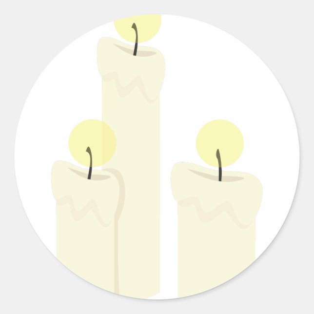 Adesivo Redondo Velas de Queima (Frente)
