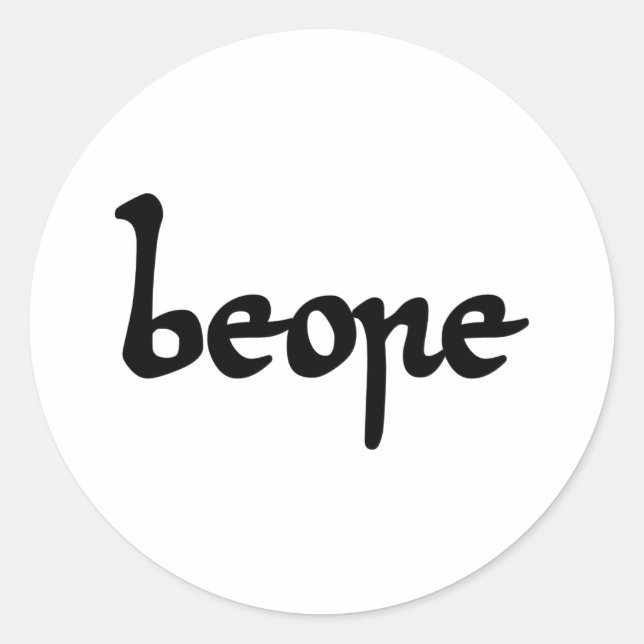 Adesivo Redondo Velha Cerveja Inglesa (Frente)