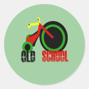 Adesivo Redondo Velha Escola