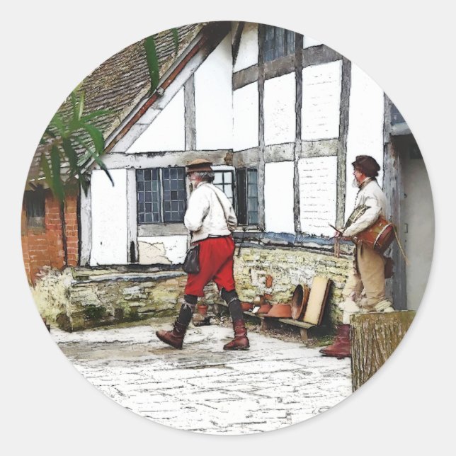 ADESIVO REDONDO VELHA INGLATERRA (Frente)