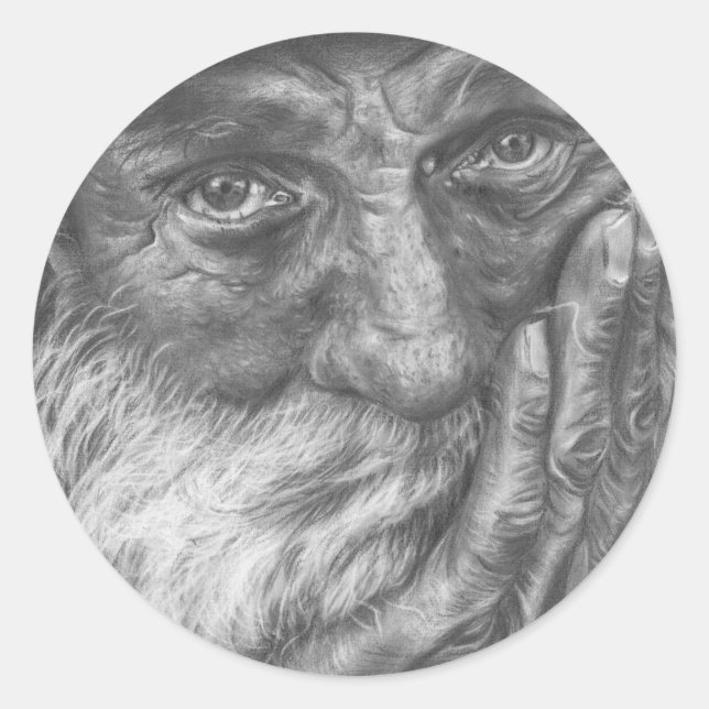 Adesivo Redondo Velho (Frente)