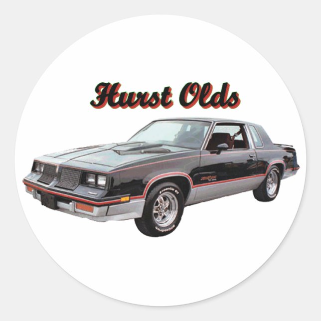 Adesivo Redondo Velhos: Hurst (Frente)