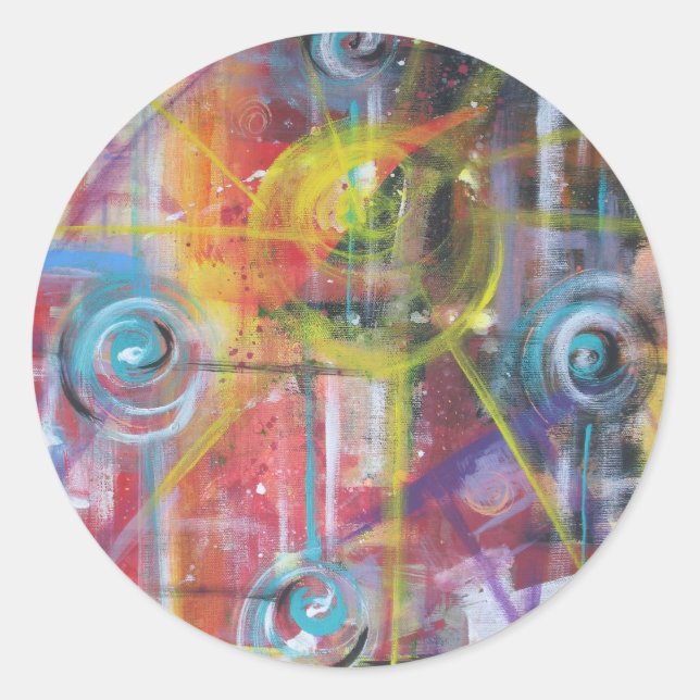 Adesivo Redondo Velocidade constante 4 (Frente)