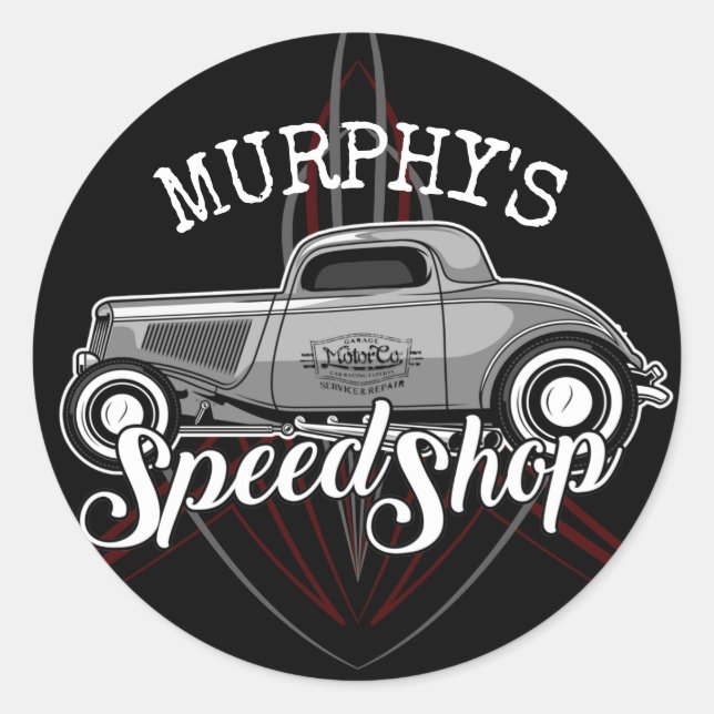 Adesivo Redondo Velocidade de rotação dinâmica Comprar NOME PERSON (Frente)