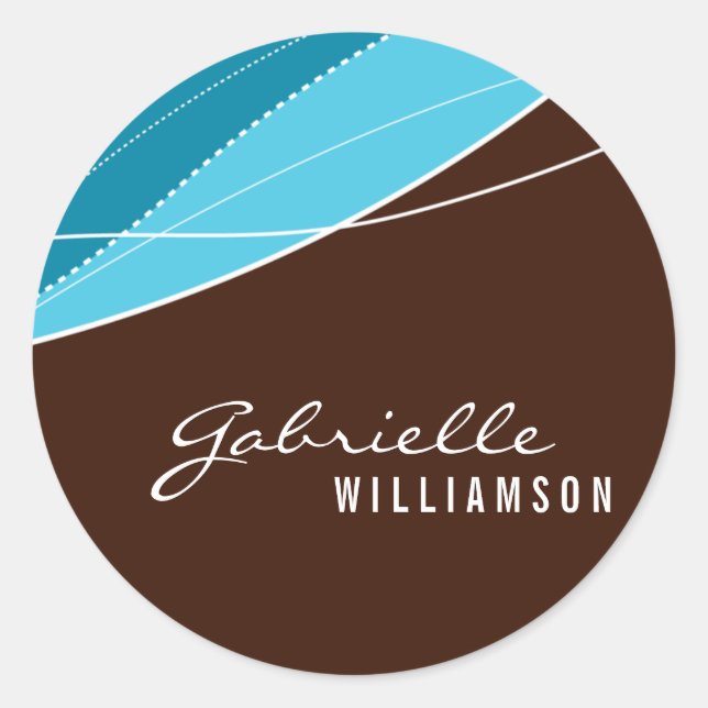 Adesivo Redondo VELOCIDADE: moderna elegância 9 (Frente)