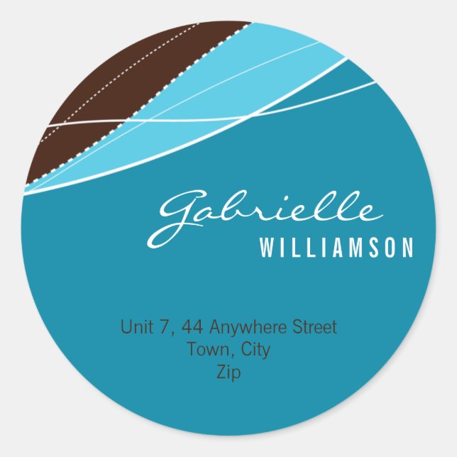 Adesivo Redondo VELOCIDADE: moderna elegância 9 (Frente)