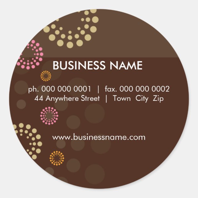 Adesivo Redondo VELOCIDADE: retrospot 2 (Frente)