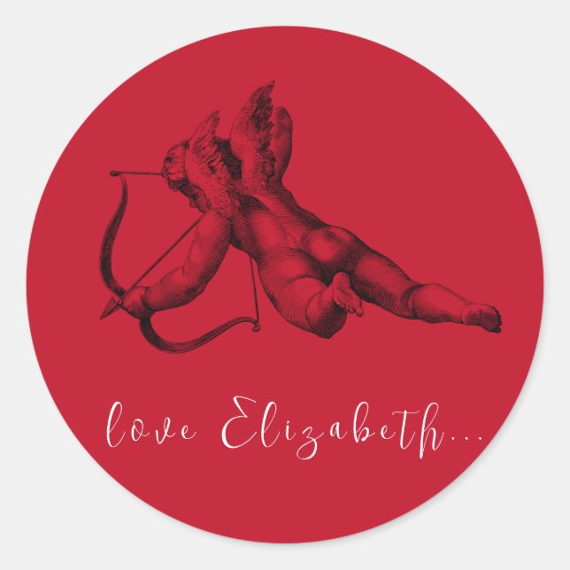 ADESIVO REDONDO VELOPE SINALIZADOR: CUPID (Frente)