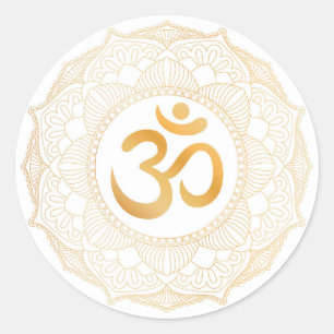 Adesivo Redondo VELOPE SINALIZADOR: Dourado MANDALA & OHM