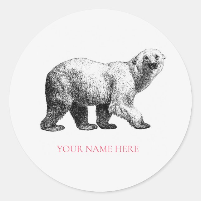 ADESIVO REDONDO VELOPE SINALIZADOR: VINTAGEM DE URSO (Frente)