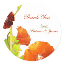 Velvety Red Hollyhocks Casamento Obrigado