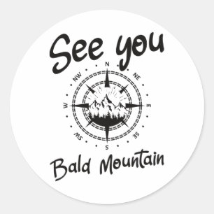 Adesivo Redondo Vemo-Nos Na Calha Montanha Ski Comp