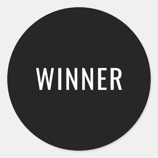 Adesivo Redondo Vencedor (Frente)