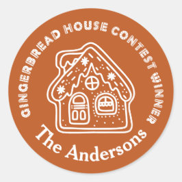 Adesivo Redondo Vencedor do Concurso da Casa Gingerpão Brown
