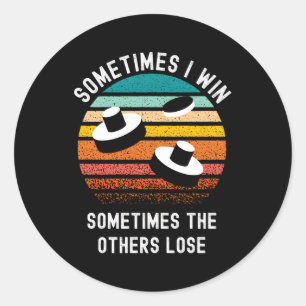 Adesivo Redondo Vencedor Do Hóquei No Ar