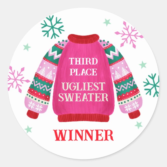 Adesivo Redondo Vencedor do Prêmio Nobel da Paz (Frente)