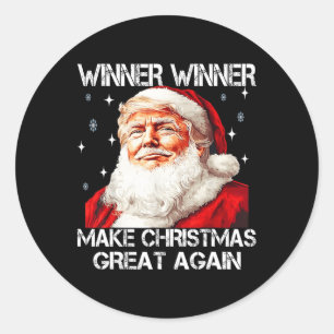 Adesivo Redondo Vencedor Torna Excelente De Natal Novamente Papais