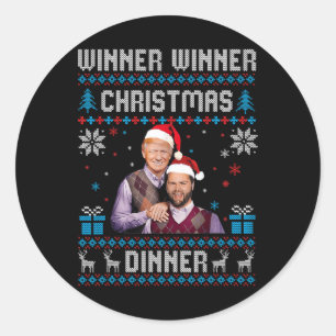 Adesivo Redondo Vencedor vencedor de Janto Papais noeis de Natal T