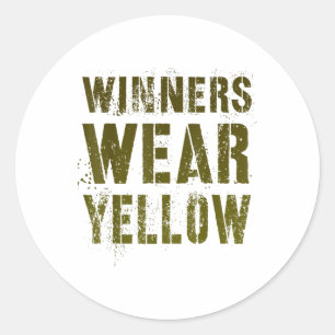 Adesivo Redondo Vencedores do Vintage Vestem Campo de Verão de Jog